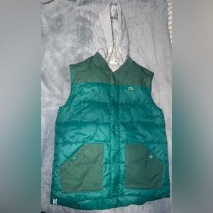 Big Boys Lacoste vest with hood.